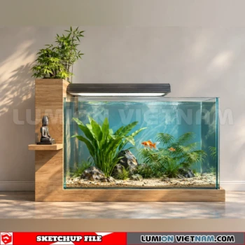 260929 Aquarium and Fish Tank 40 Sketchup Model