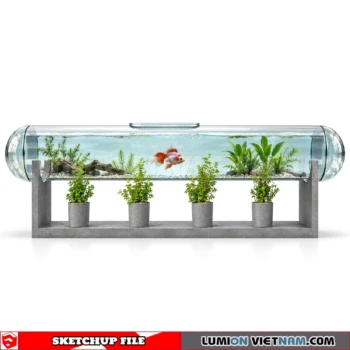 260929 Aquarium and Fish Tank 45 Sketchup Model