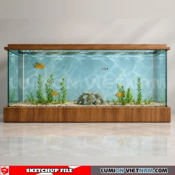260929 Aquarium and Fish Tank 47 Sketchup Model