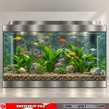 260929 Aquarium and Fish Tank 50 Sketchup Model