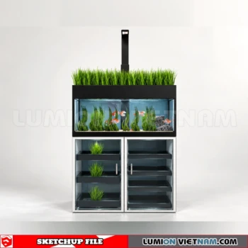 260929 Aquarium and Fish Tank 54 Sketchup Model