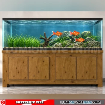 260929 Aquarium and Fish Tank 55 Sketchup Model