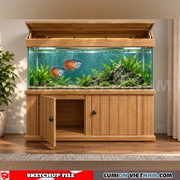 260929 Aquarium and Fish Tank 56 Sketchup Model