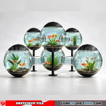 260929 Aquarium and Fish Tank 60 Sketchup Model