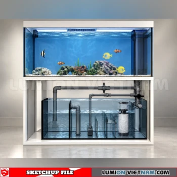 260929 Aquarium and Fish Tank 62 Sketchup Model