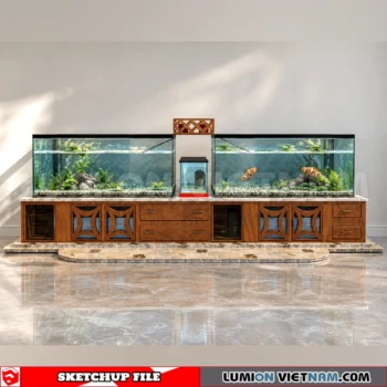 260929 Aquarium and Fish Tank 63 Sketchup Model