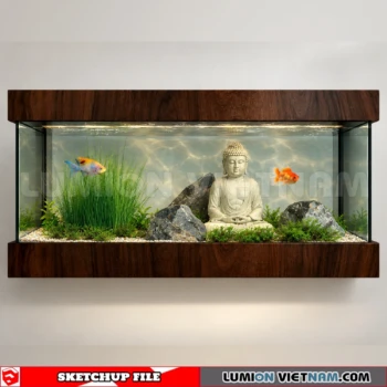 260929 Aquarium and Fish Tank 65 Sketchup Model