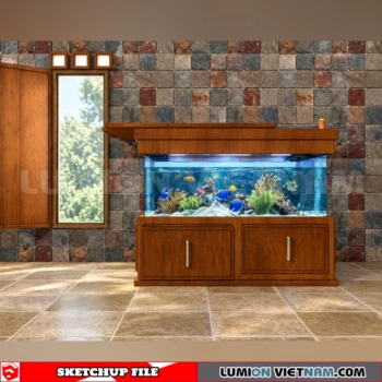 260929 Aquarium and Fish Tank 69 Sketchup Model