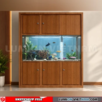 260929 Aquarium and Fish Tank 70 Sketchup Model