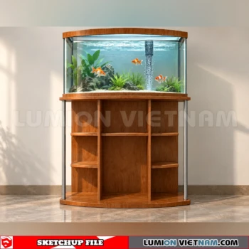 260929 Aquarium and Fish Tank 72 Sketchup Model