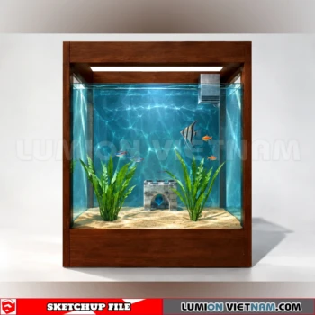 260929 Aquarium and Fish Tank 78 Sketchup Model