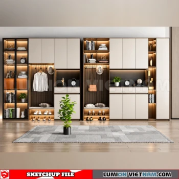 260930 Shoe Cabinet 12 Sketchup Model