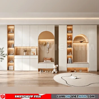 260930 Shoe Cabinet 13 Sketchup Model