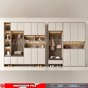 260930 Shoe Cabinet 17 Sketchup Model