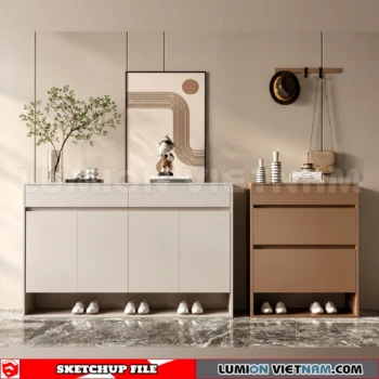 260930 Shoe Cabinet 2 Sketchup Model