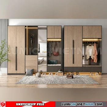 260930 Shoe Cabinet 21 Sketchup Model