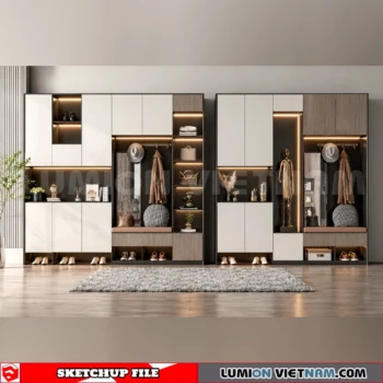 260930 Shoe Cabinet 25 Sketchup Model