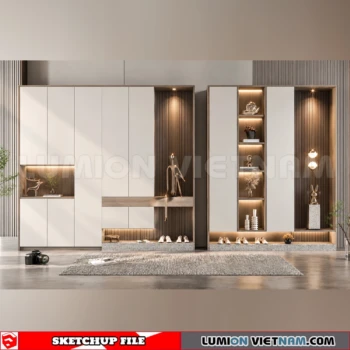 260930 Shoe Cabinet 26 Sketchup Model