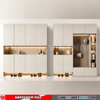 260930 Shoe Cabinet 29 Sketchup Model