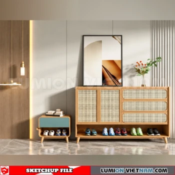 260930 Shoe Cabinet 3 Sketchup Model