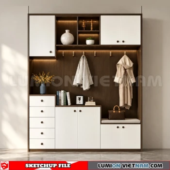 260930 Shoe Cabinet 31 Sketchup Model