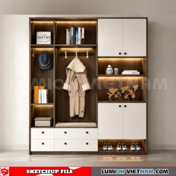 260930 Shoe Cabinet 32 Sketchup Model
