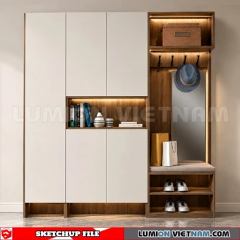 260930 Shoe Cabinet 34 Sketchup Model