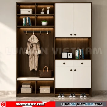 260930 Shoe Cabinet 35 Sketchup Model
