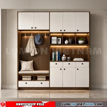 260930 Shoe Cabinet 36 Sketchup Model