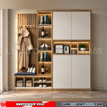 260930 Shoe Cabinet 37 Sketchup Model