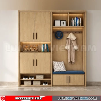 260930 Shoe Cabinet 38 Sketchup Model