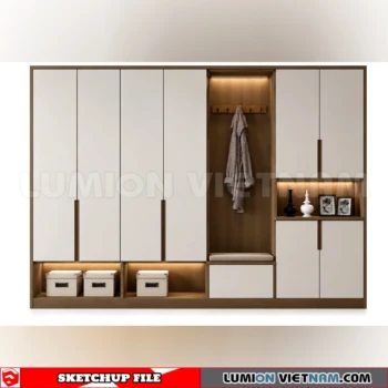 260930 Shoe Cabinet 43 Sketchup Model