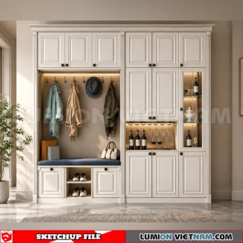 260930 Shoe Cabinet 44 Sketchup Model