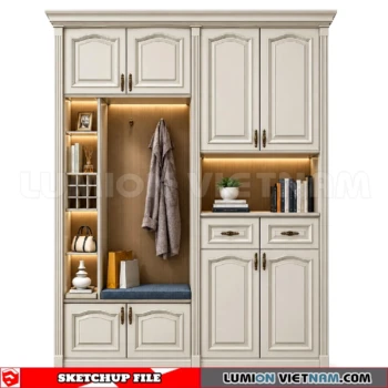 260930 Shoe Cabinet 47 Sketchup Model