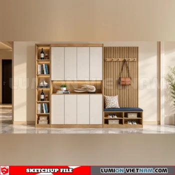 260930 Shoe Cabinet 49 Sketchup Model