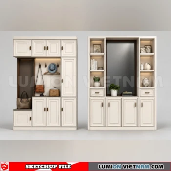 260930 Shoe Cabinet 52 Sketchup Model