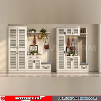 260930 Shoe Cabinet 53 Sketchup Model