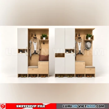 260930 Shoe Cabinet 55 Sketchup Model
