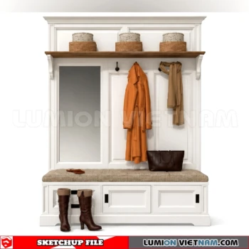 260930 Shoe Cabinet 57 Sketchup Model
