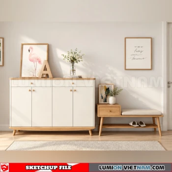260930 Shoe Cabinet 7 Sketchup Model