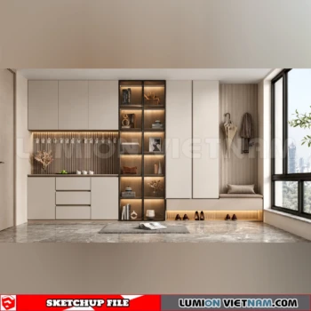 260930 Shoe Cabinet 8 Sketchup Model