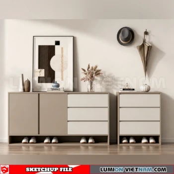 260930 Shoe Cabinet 9 Sketchup Model