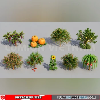 261008 Fruit Tree 15 Sketchup Model