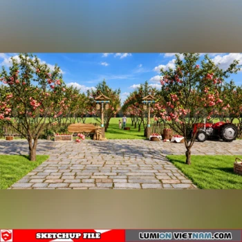 261008 Fruit Tree 37 Sketchup Model