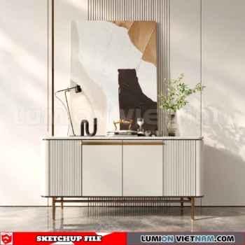 261009 Modern Sideboard 1 Sketchup Model