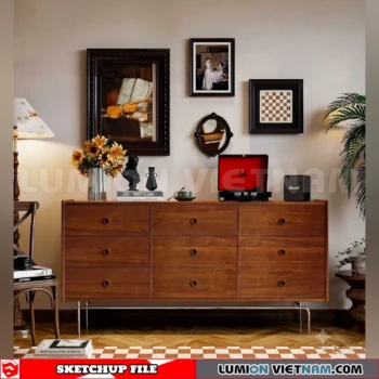 261009 Modern Sideboard 11 Sketchup Model