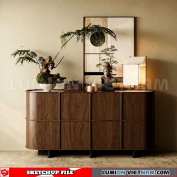 261009 Modern Sideboard 17 Sketchup Model