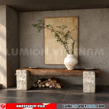 261009 Modern Sideboard 205 Sketchup Model