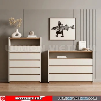 261009 Modern Sideboard 34 Sketchup Model