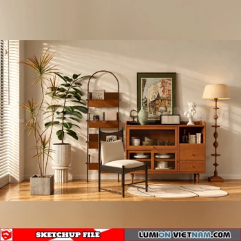 261009 Modern Sideboard 4 Sketchup Model